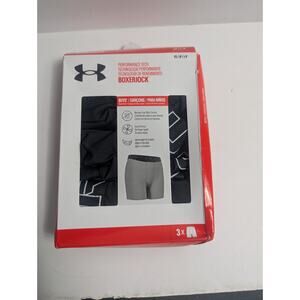 Under Armour Boys Boxerjock Performance Tech Boxer Briefs 3-Pack Size Youth...